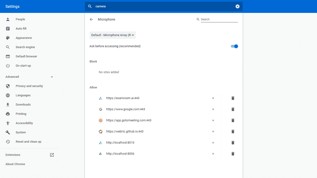 Chrome - ExamRoom Documentation